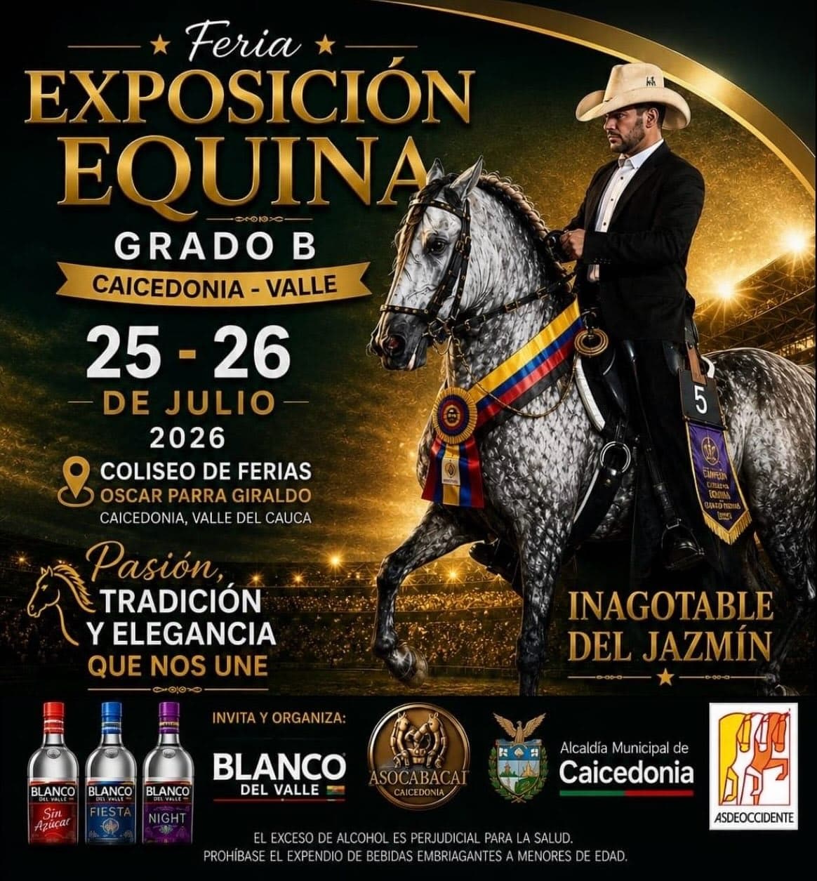 Exposición Equina Grado B Caicedonia 2026
